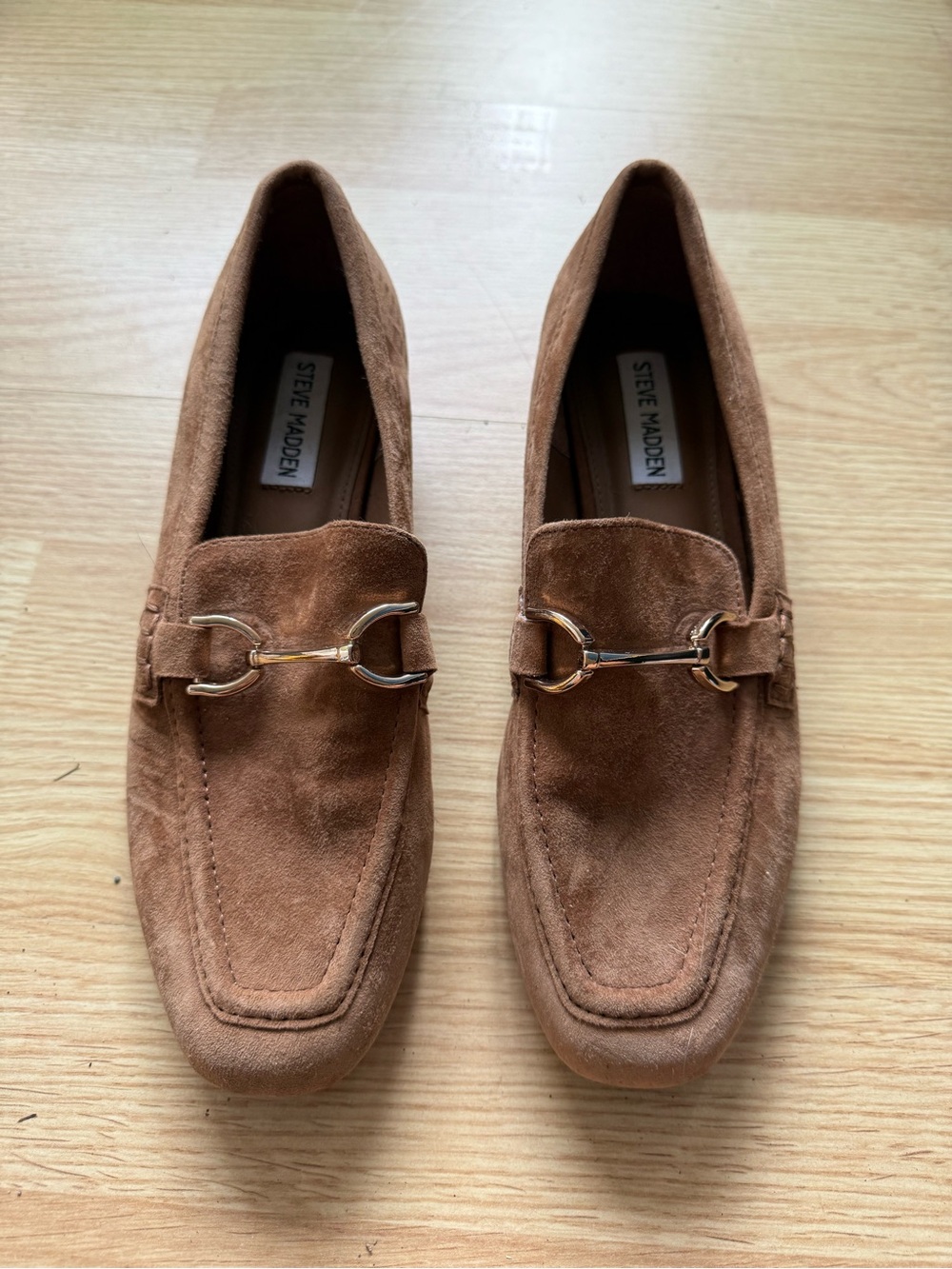 Steve Madden Women's Tan and Brown Loafers Size 8.5
